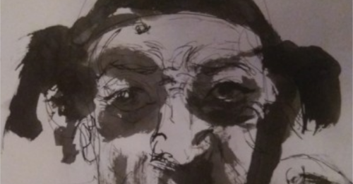 dibujo de mancha de una cabeza